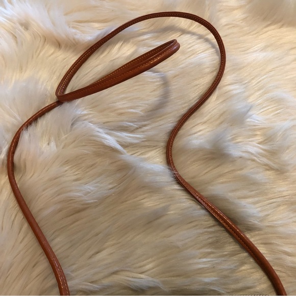 Dooney and Bourke taupe and tan leather mini crossbody bag purse - Picture 7 of 9